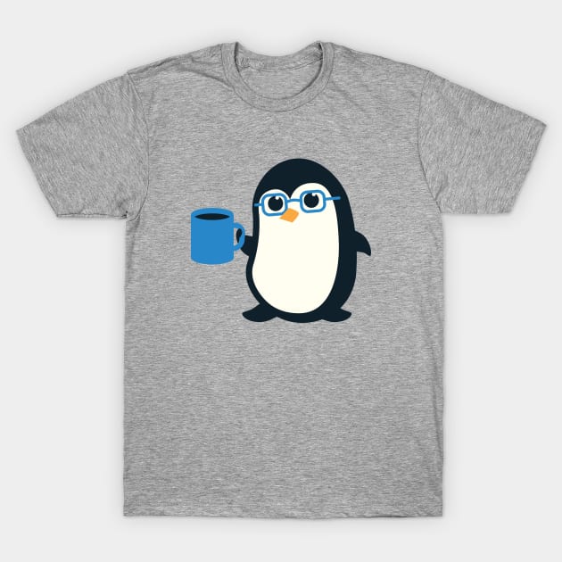 Penguin Cute Penguin Glasses T-Shirt by Natural 20 Shirts